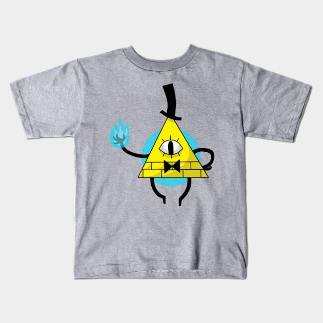 Bill Cipher 3 Kids T-Shirt by TheMeowstache